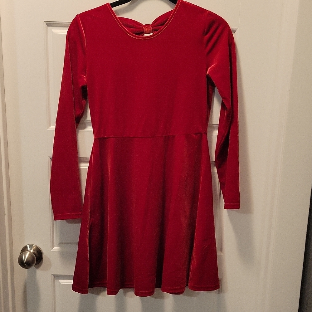 The Children's Place Red Long Sleeve A-Line Dress
